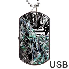 Robotic Endocrine System Dog Tag Usb Flash (one Side) by MRNStudios