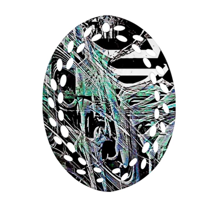 Robotic Endocrine System Ornament (Oval Filigree)