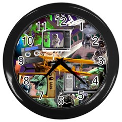 A Matter Of Time Wall Clock (black) by impacteesstreetwearcollage