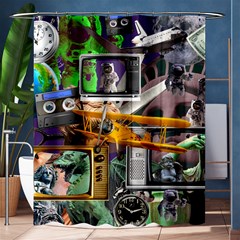 A Matter Of Time Shower Curtain 60  X 72  (medium)  by impacteesstreetwearcollage