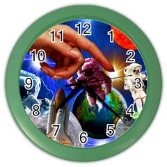 Riding The Storm Out 2 Color Wall Clock by impacteesstreetwearcollage