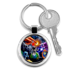 Riding The Storm Out Key Chain (round) by impacteesstreetwearcollage