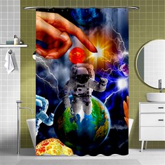 Riding The Storm Out Shower Curtain 48  X 72  (small)  by impacteesstreetwearcollage