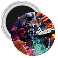 Journey Through Time Nyc 3  Magnets by impacteesstreetwearcollage