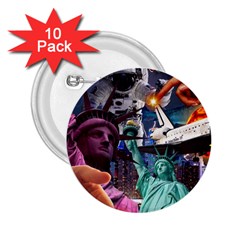 Journey Through Time Nyc 2 25  Buttons (10 Pack)  by impacteesstreetwearcollage