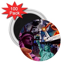 Journey Through Time Nyc 2 25  Magnets (100 Pack)  by impacteesstreetwearcollage