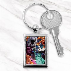 Journey Through Time Nyc Key Chain (rectangle) by impacteesstreetwearcollage