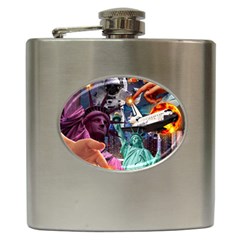 Journey Through Time Nyc Hip Flask (6 Oz) by impacteesstreetwearcollage