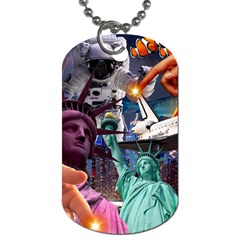 Journey Through Time Nyc Dog Tag (two Sides) by impacteesstreetwearcollage