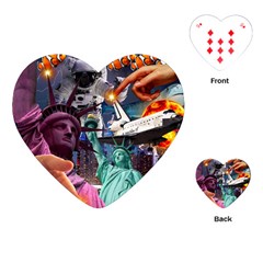 Journey Through Time Nyc Playing Cards Single Design (heart) by impacteesstreetwearcollage