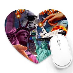 Journey Through Time Nyc Heart Mousepads by impacteesstreetwearcollage