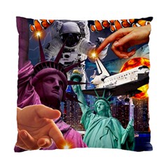 Journey Through Time Nyc Standard Cushion Case (two Sides) by impacteesstreetwearcollage