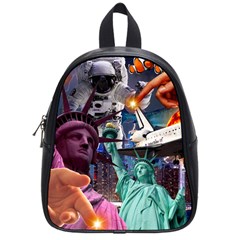 Journey Through Time Nyc School Bag (small) by impacteesstreetwearcollage