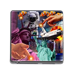 Journey Through Time Nyc Memory Card Reader (square 5 Slot) by impacteesstreetwearcollage