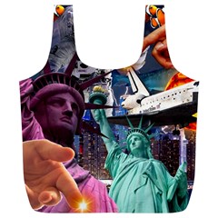 Journey Through Time Nyc Full Print Recycle Bag (xl) by impacteesstreetwearcollage