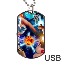 Journey To The Forbidden Zone Dog Tag Usb Flash (one Side) by impacteesstreetwearcollage