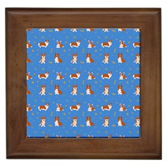 Cute Corgi Dogs Framed Tile by SychEva