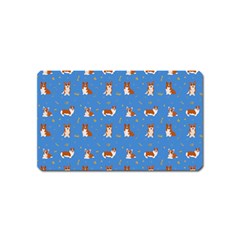 Cute Corgi Dogs Magnet (name Card) by SychEva