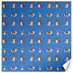 Cute Corgi Dogs Canvas 12  X 12  by SychEva