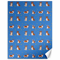 Cute Corgi Dogs Canvas 12  X 16  by SychEva