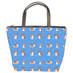 Cute Corgi Dogs Bucket Bag by SychEva