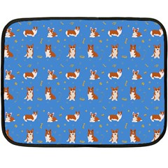 Cute Corgi Dogs Double Sided Fleece Blanket (mini)  by SychEva