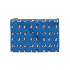 Cute Corgi Dogs Cosmetic Bag (medium) by SychEva