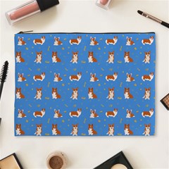 Cute Corgi Dogs Cosmetic Bag (xl) by SychEva