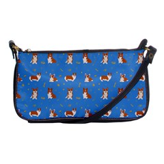 Cute Corgi Dogs Shoulder Clutch Bag by SychEva