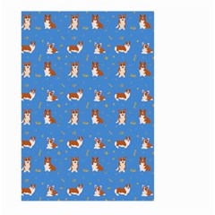 Cute Corgi Dogs Large Garden Flag (two Sides) by SychEva