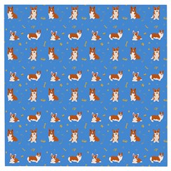 Cute Corgi Dogs Wooden Puzzle Square by SychEva