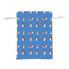 Cute Corgi Dogs Lightweight Drawstring Pouch (m) by SychEva