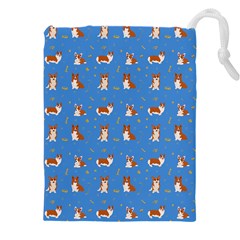 Cute Corgi Dogs Drawstring Pouch (4xl) by SychEva