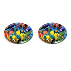 Ocean Deep Cropped Cufflinks (oval) by impacteesstreetwearcollage