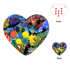 Ocean Deep Cropped Playing Cards Single Design (heart) by impacteesstreetwearcollage