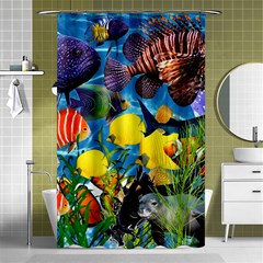 Ocean Deep Cropped Shower Curtain 48  X 72  (small)  by impacteesstreetwearcollage