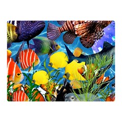 Ocean Deep Cropped Double Sided Flano Blanket (mini)  by impacteesstreetwearcollage