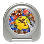 Swimming With The Fishes Travel Alarm Clock Front