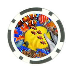 Swimming With The Fishes Poker Chip Card Guard by impacteesstreetwearcollage