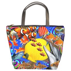 Swimming With The Fishes Bucket Bag by impacteesstreetwearcollage