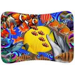 Swimming With The Fishes Velour Seat Head Rest Cushion by impacteesstreetwearcollage