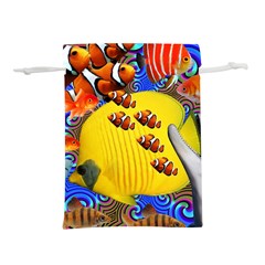 Swimming With The Fishes Lightweight Drawstring Pouch (m) by impacteesstreetwearcollage