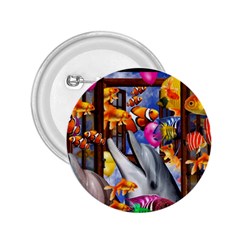 Outside The Window-swimming With Fishes 2.25  Buttons