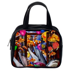 Outside The Window-swimming With Fishes Classic Handbag (One Side)