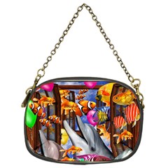 Outside The Window-swimming With Fishes Chain Purse (one Side) by impacteesstreetwearcollage