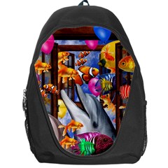 Outside The Window-swimming With Fishes Backpack Bag