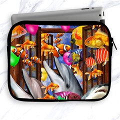 Outside The Window-swimming With Fishes Apple Ipad 2/3/4 Zipper Cases by impacteesstreetwearcollage