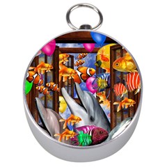 Outside The Window-swimming With Fishes Silver Compasses