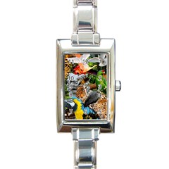 Amazonia Rectangle Italian Charm Watch by impacteesstreetwearcollage