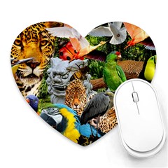 Amazonia Heart Mousepads by impacteesstreetwearcollage